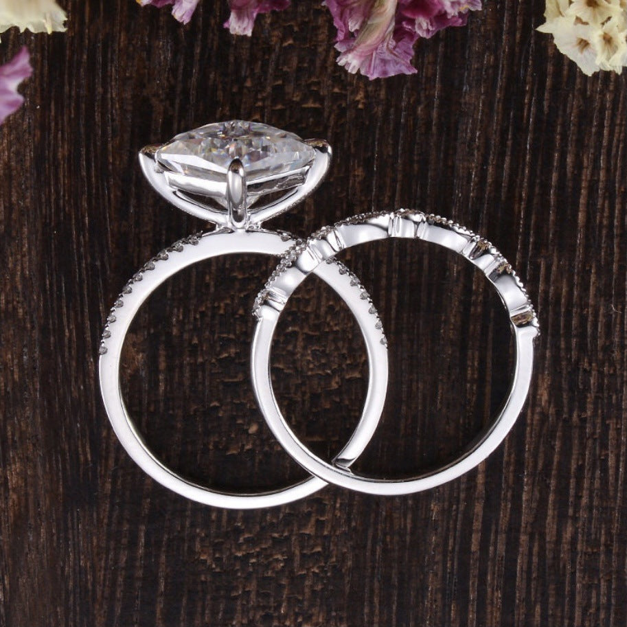 Women's Strictly Selected Diamond Simple Square Accessories Rings