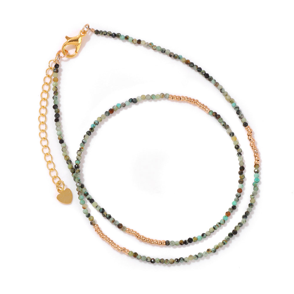 Stone Beading Clavicle Chain Female Niche Necklaces