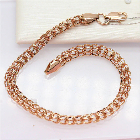 Purple Gold Russian Simple Exquisite Buckle Color Plated Rose Personality Bracelet