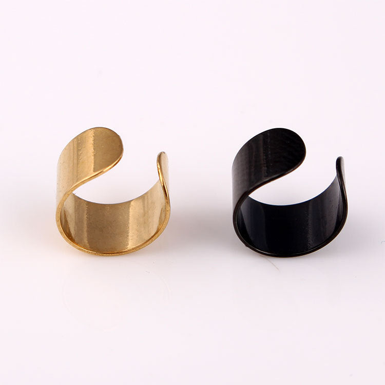 Korean Style Fashion Titanium Steel Ear Clip Earrings