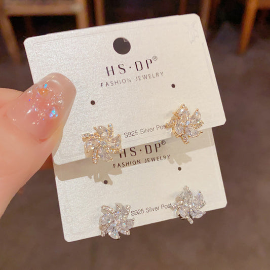 Ear Exquisite Affordable Luxury Fashion Versatile High-grade Super Shiny Small Earrings