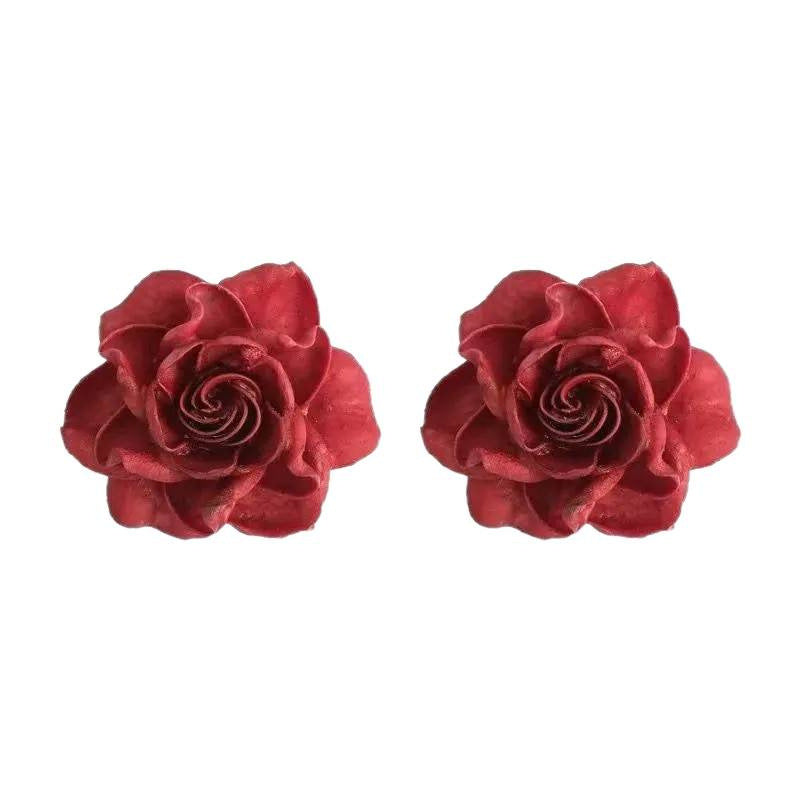 Rose Super Beautiful Light Luxury High-grade Stud Earrings