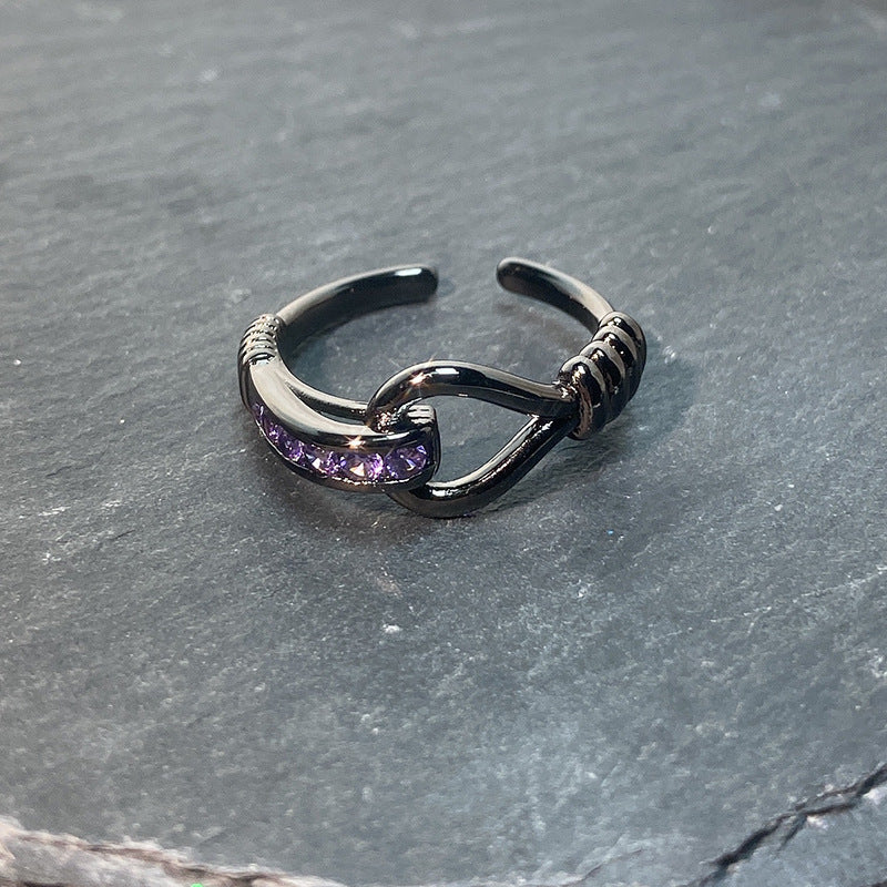 Asterism High Sense Dark Style Female Trendy Rings