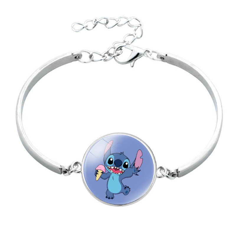 Star Stitch Cartoon Pattern Time Stone Bracelets