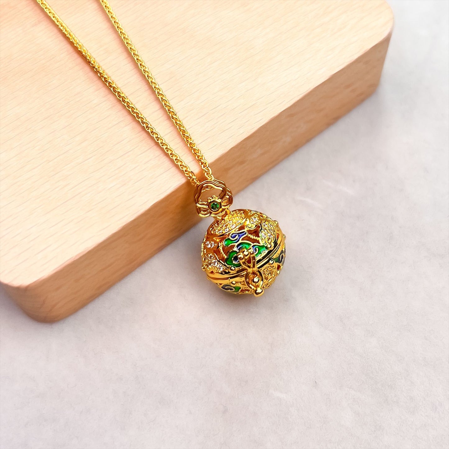 Blue Can Open Hydrangea Sachet Ball Long Clavicle Pendants