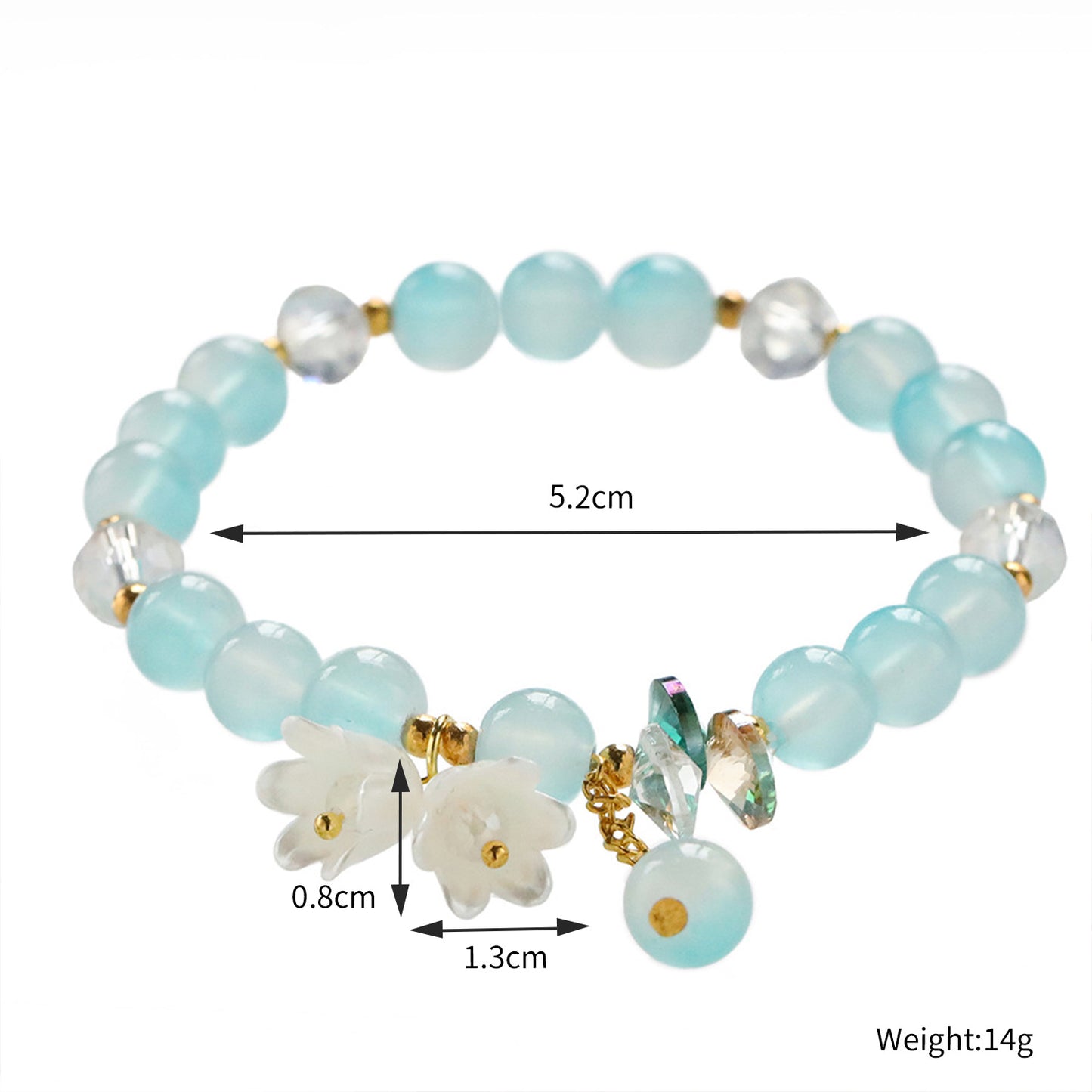 Floral Butterfly Niche Glaze Gift Friend Bracelets