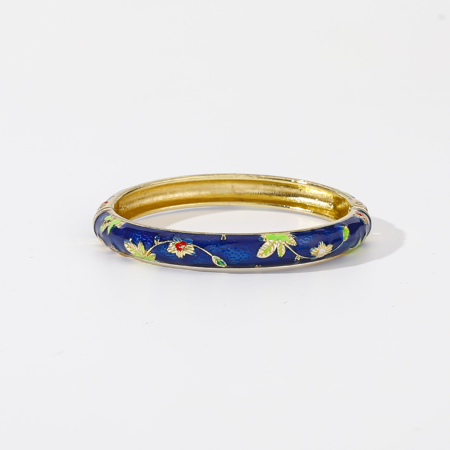 Old Zinc Alloy Imperial Palace Tourist Souvenir Enamel Bracelets