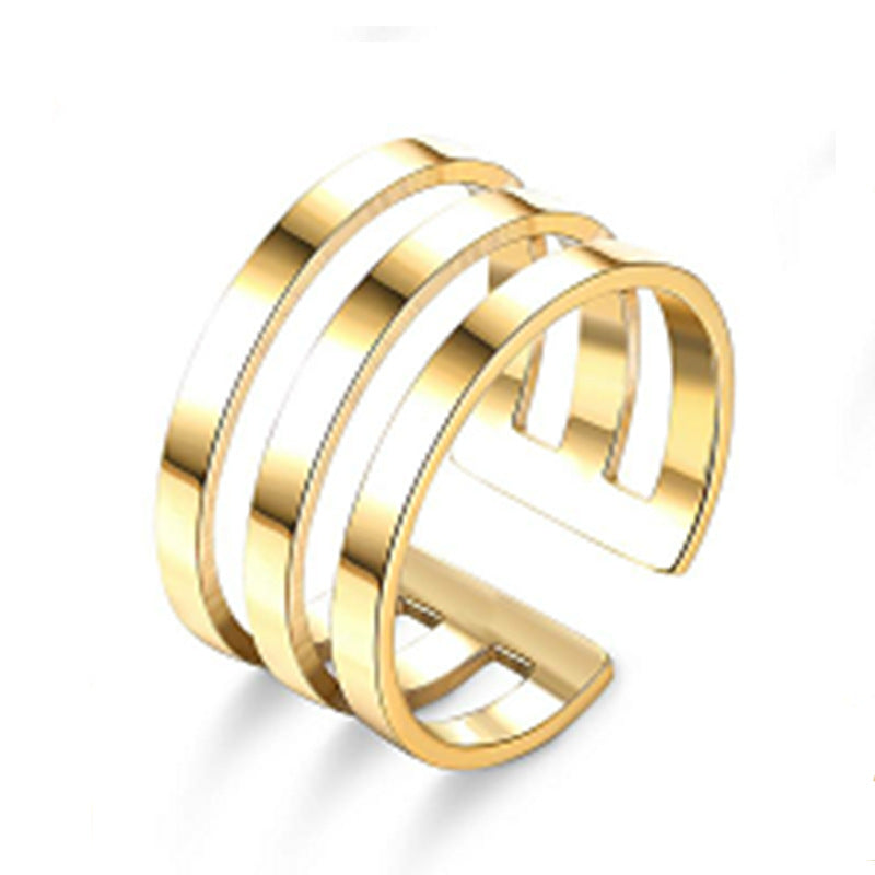 Adjustable Titanium Steel Popular Stainless Couple Rings