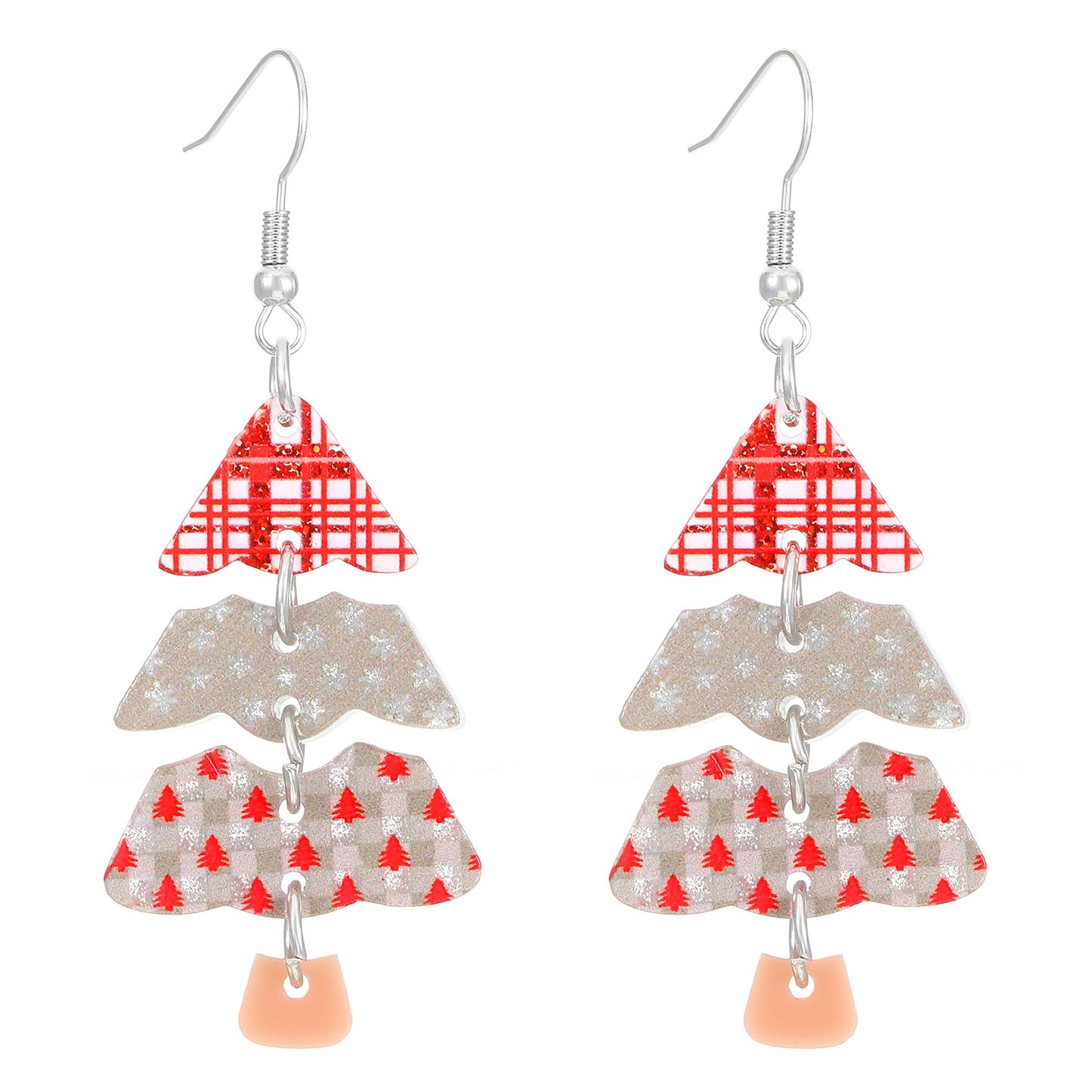 Christmas Ornaments Female Creative Tree Acrylic Earrings