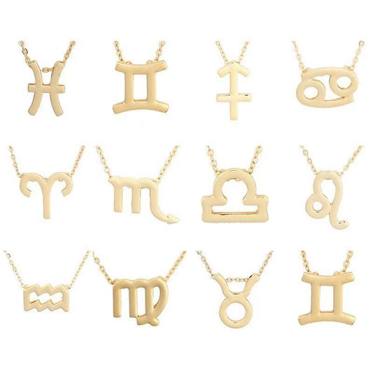 Twee Constellations Card Clavicle Chain Female Necklaces