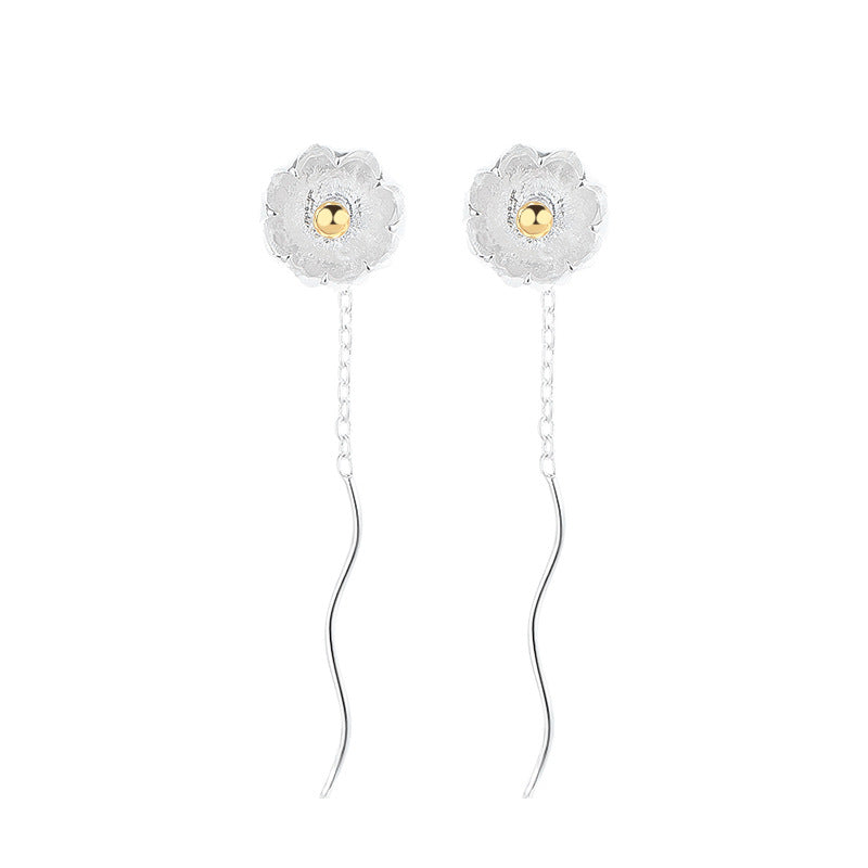 Korean Style Fresh Daisy Pastoral Elegant Trendy Earrings