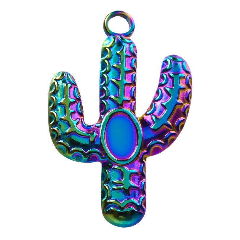 Stainless Steel Cactus Parts Single Accessories Handmade Pendants