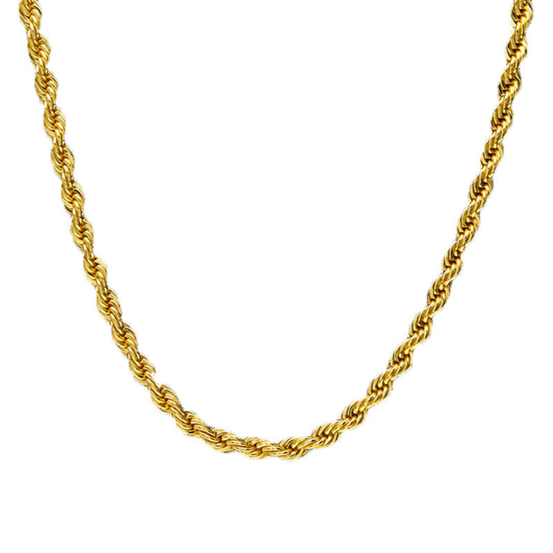 Flowers Chain Gold Plated Thick Simple Necklaces