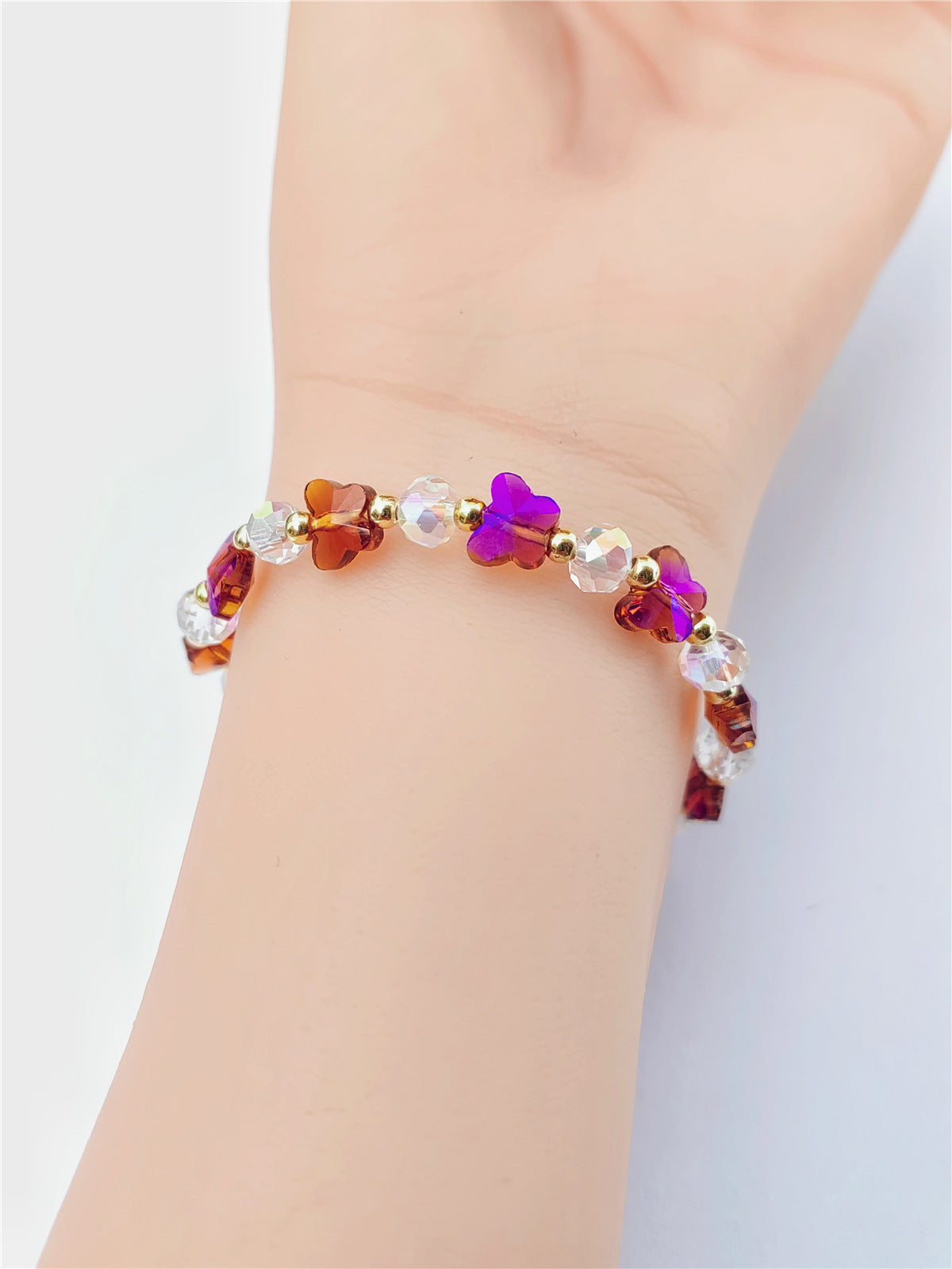 Women's Crystal Optional Sweet Fashion Ornament Butterfly Bracelets