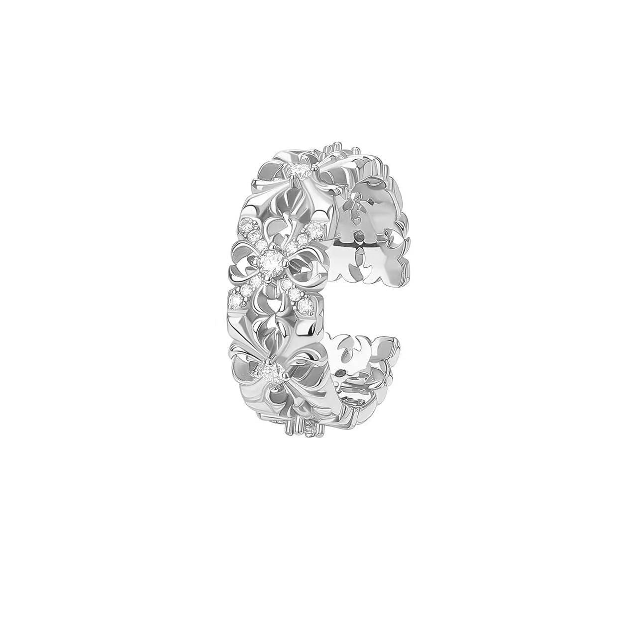 Moissanite Niche Full Circle Design Sense Affordable Ring