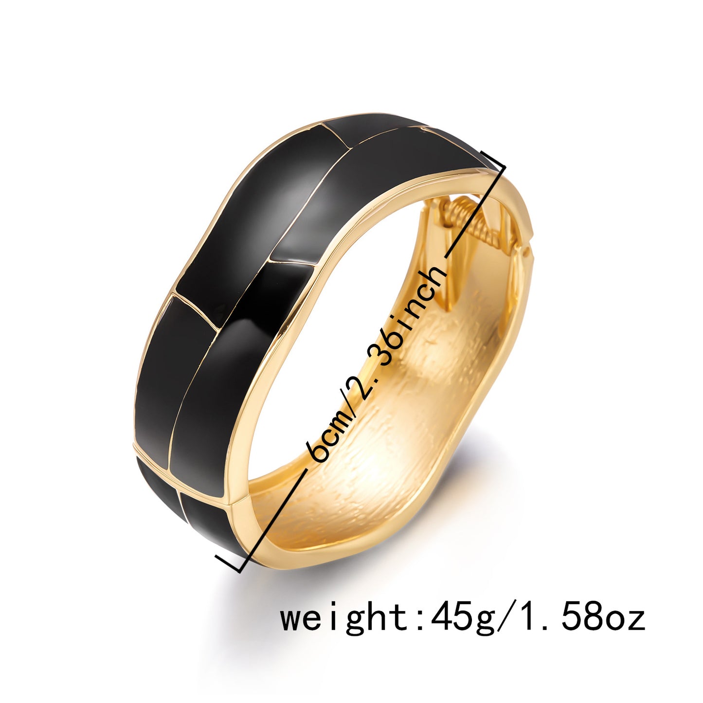Dripping Wide Retro Style Exaggerated Opening Bracelet
