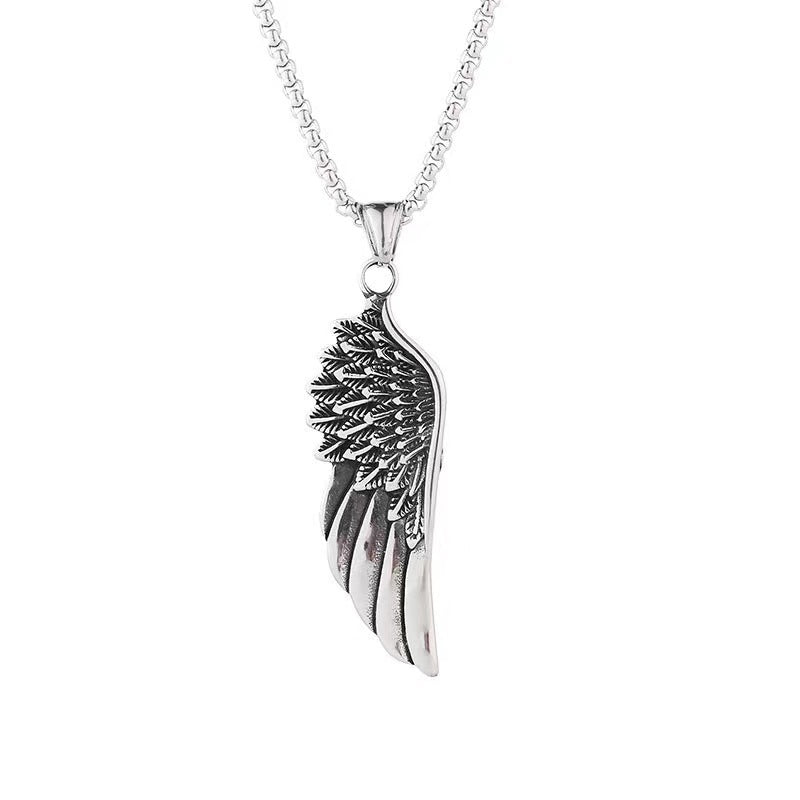 Women's & Men's Wings Titanium Steel Summer Hip Hop Necklaces