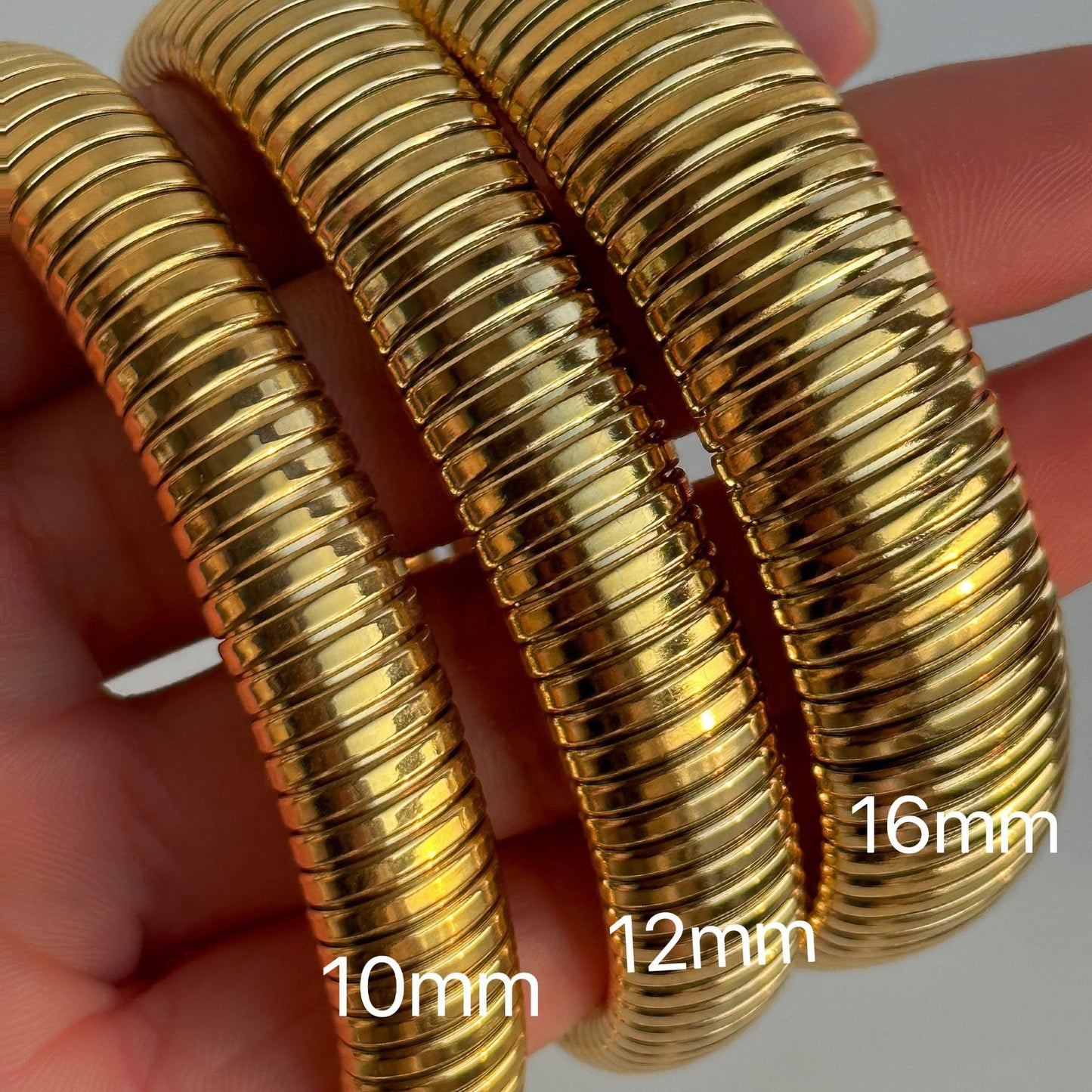 Plated Titanium Steel Vintage Elastic Gypsy Bracelet