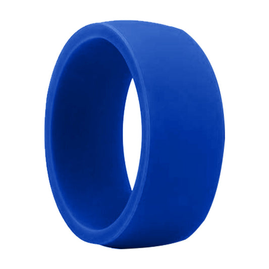 Men's Wide Flat Silica Gel Personalized Silicone Rings