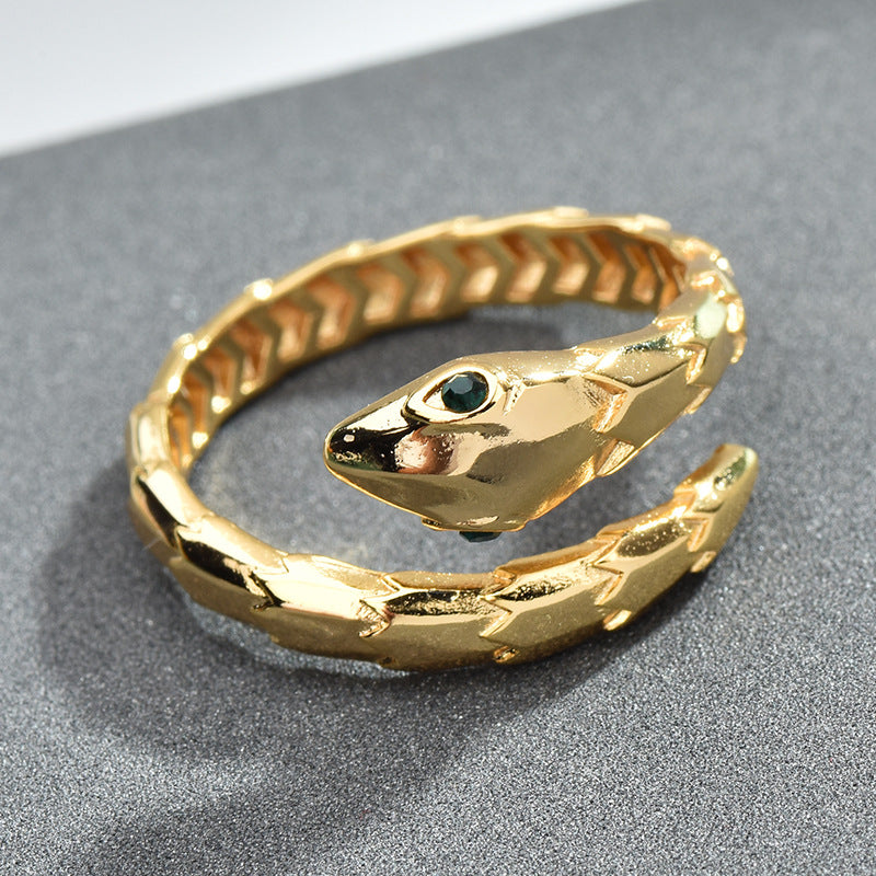 Personalized Snake Bone Open Versatile Creative High Sense Ring