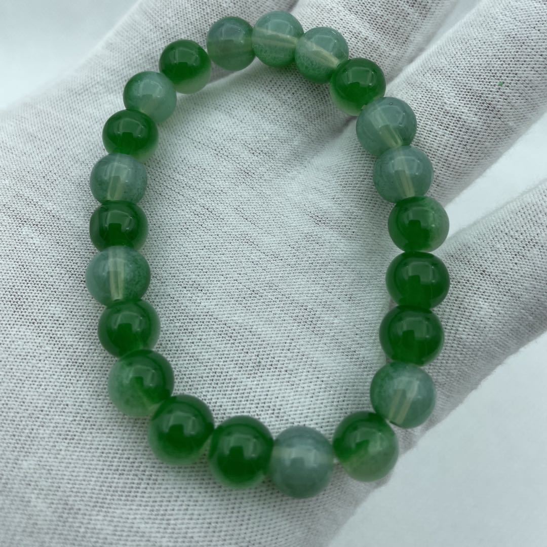 Fresh Imitation Jade Beads Glass Simple Bracelets