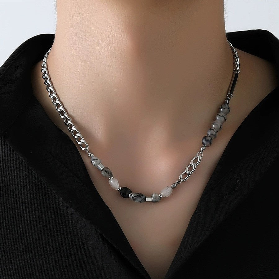 Men's Fading Light Luxury Hip Hop Punk Cuban Link Chain Necklaces