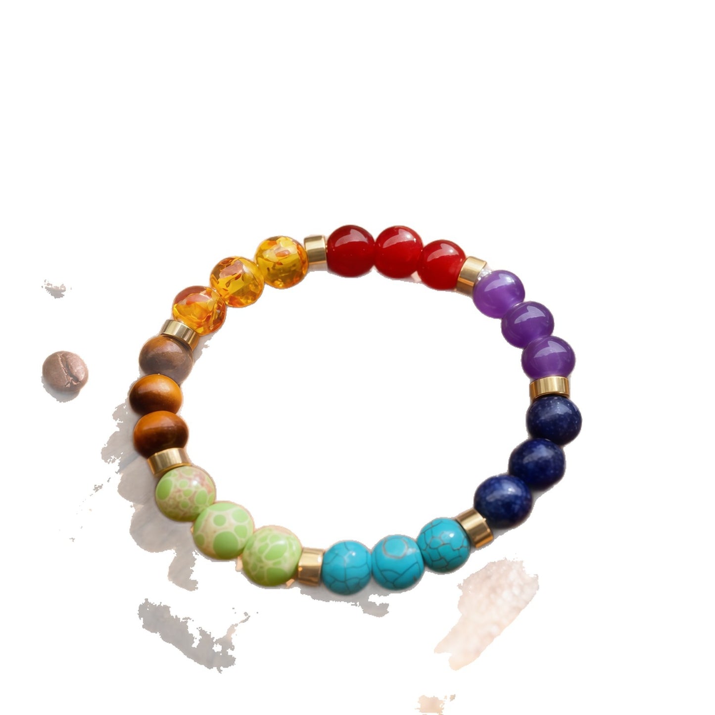 Xi Tigereye Blue Pine Multiple Materials Contrast Bracelets