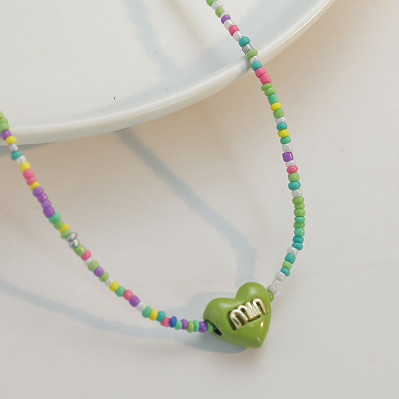 Pearl Daisy Color Beaded High Fashion Necklaces