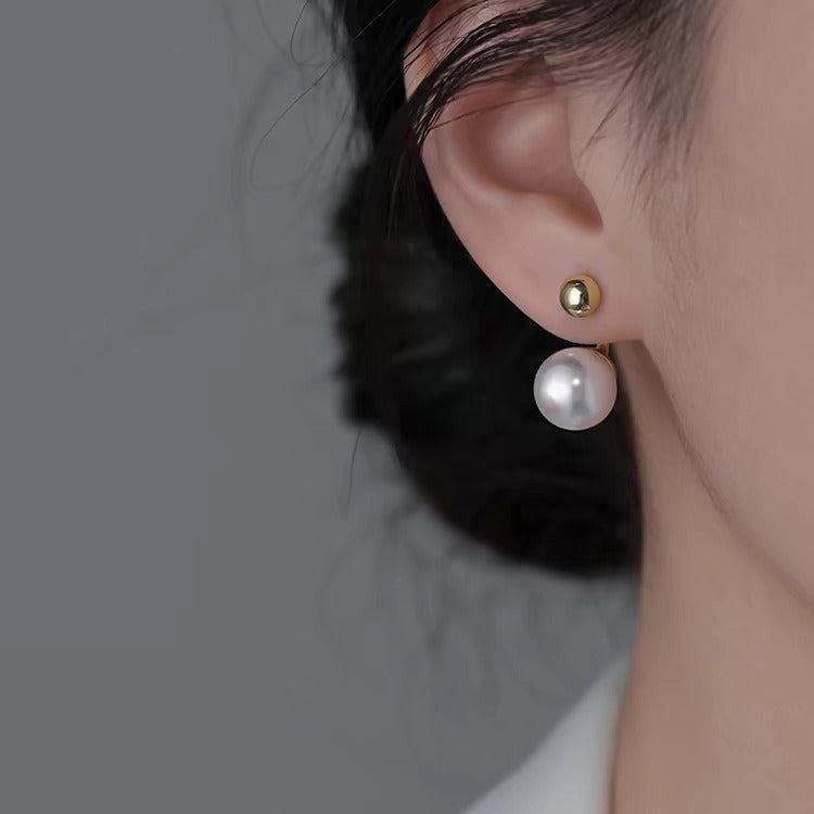 Strong Light Pearl Luxury Sier Elegant Female Earrings