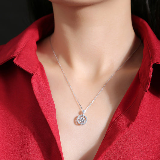 Moissanite Touch Female With Chain Gift Necklaces
