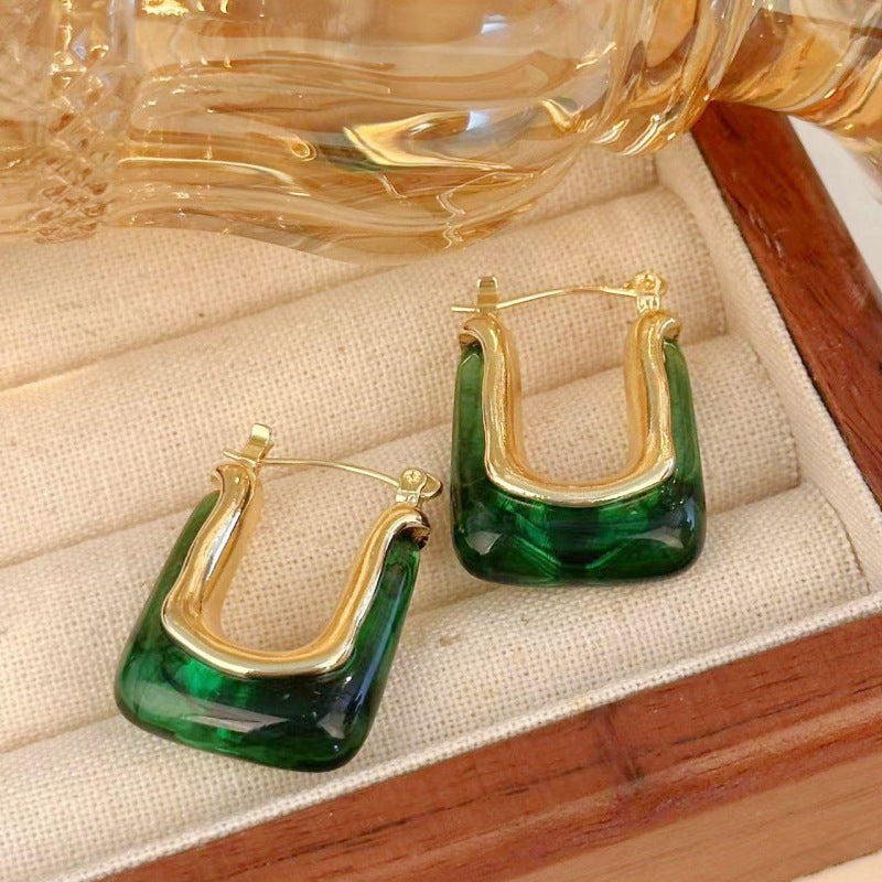 Women's Retro Geometric Metal Alloy Temperament Wild Rings