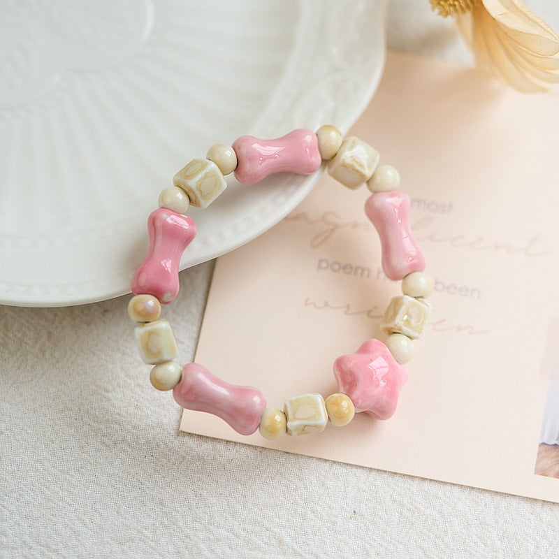 Ceramic Female Summer Versatile Ancient Style Bracelets