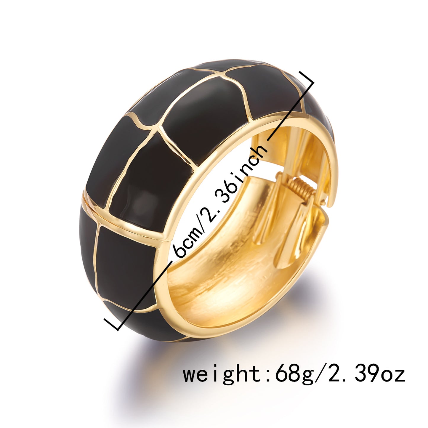 Dripping Wide Retro Style Exaggerated Opening Bracelet