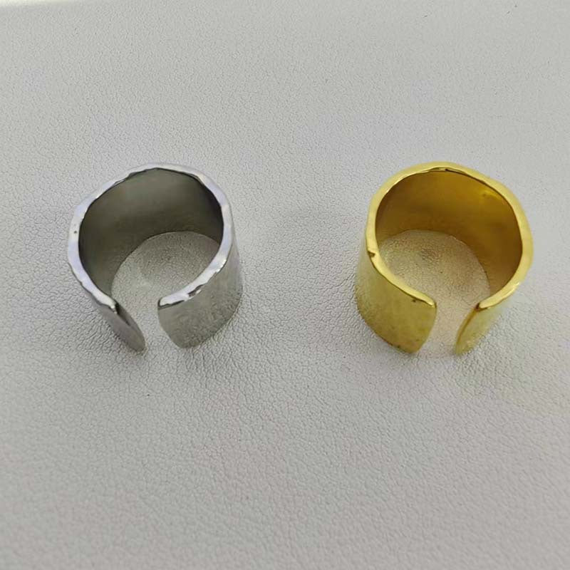 Special Interest Light Luxury Design Vacuum Copper Plated Real Ring