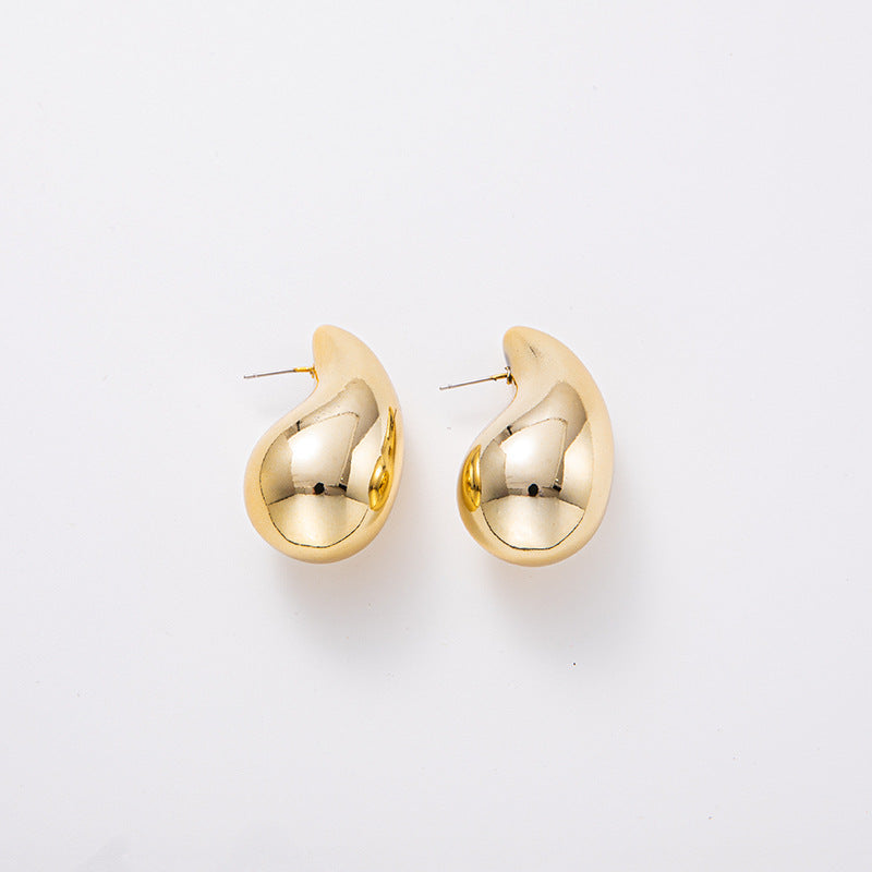 Women's Water Drop Plating Acrylic Ear Simple Earrings