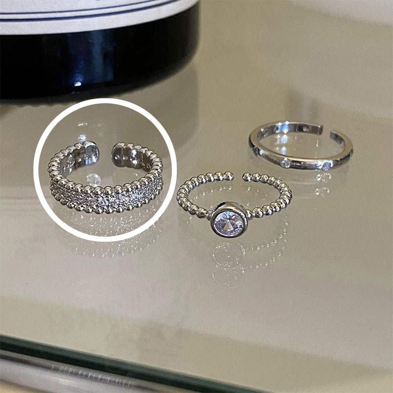 Female Affordable Luxury Fashion Bright Open Rings