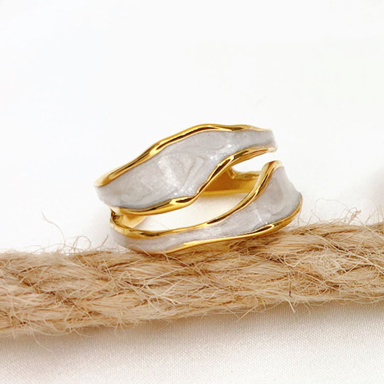 Women's Opening Real Gold Plating Fashion Temperament Rings