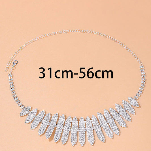 Women's Diamond Bullet Style Popular Ornament Cold Necklaces