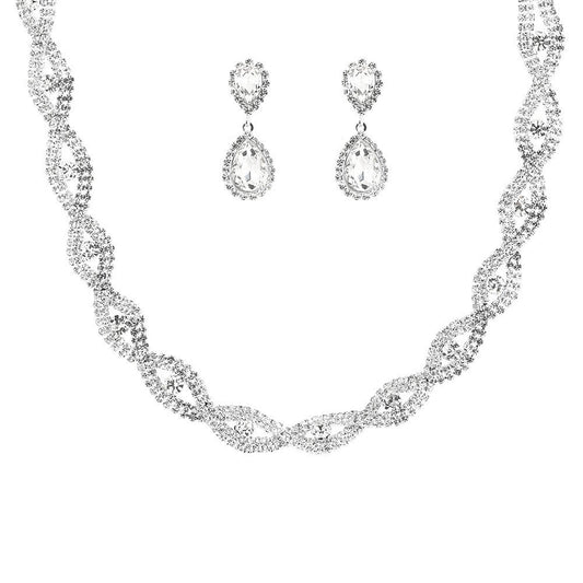 Innovative Women's Bridal Three-piece Dinner Dress Jewelry Set