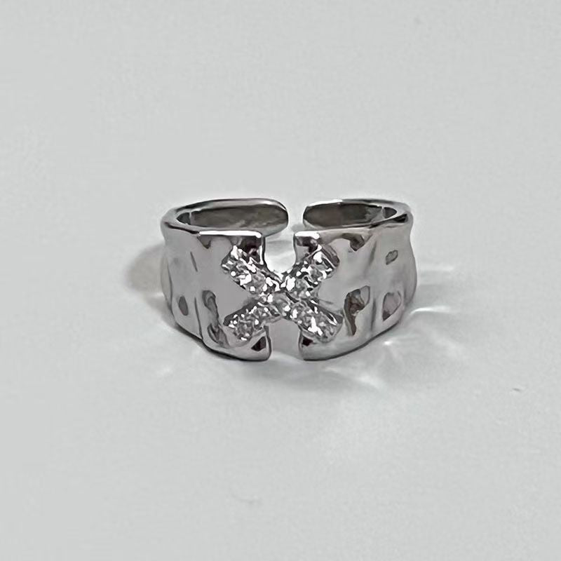 Design High-grade Cold Style Asterism Open Female Rings