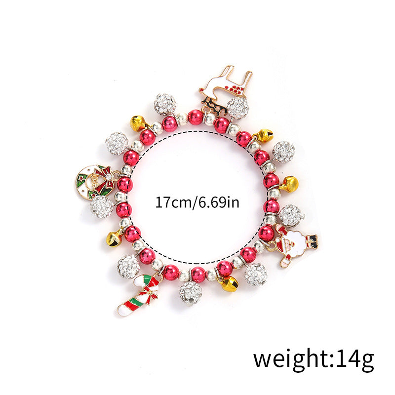 Christmas Bell Snowflake Elk Tree Festive Bracelets