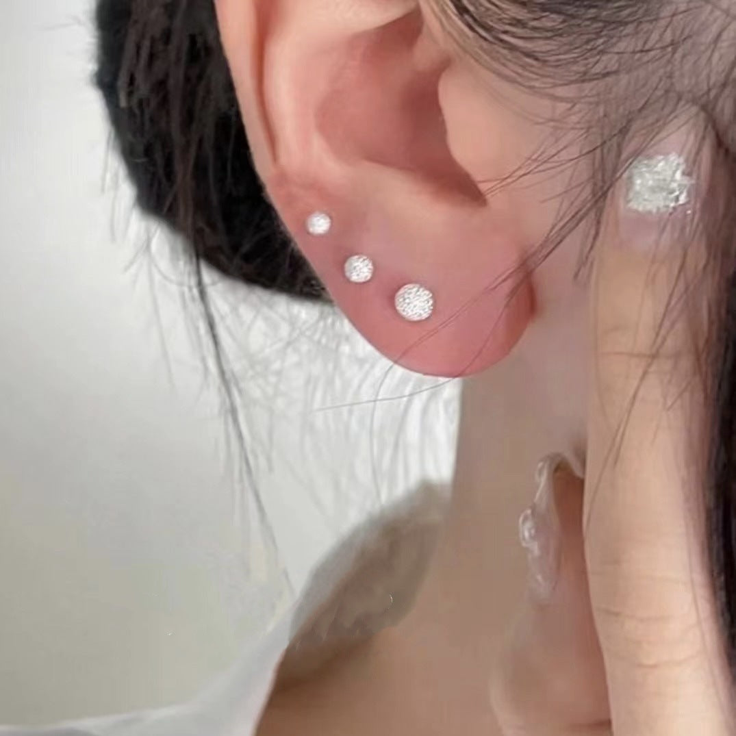 Women's Sterling Sier For Hook Ear Stretcher Earrings