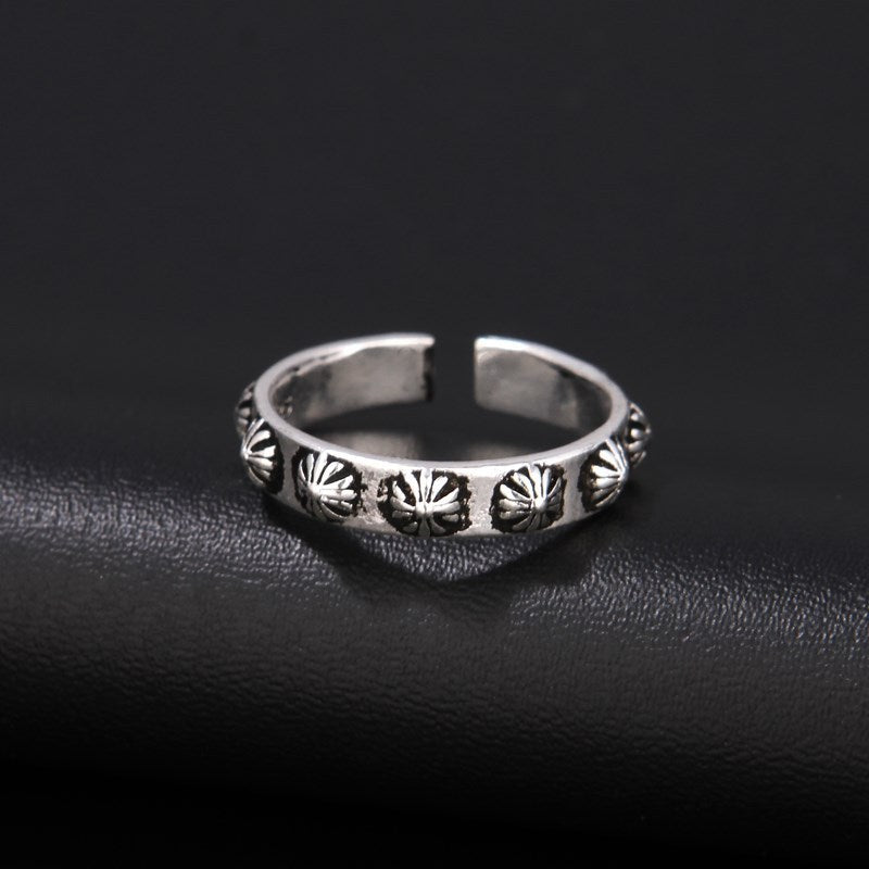 Women's & Men's Gate Cross Female Punk Trendy Open Rings