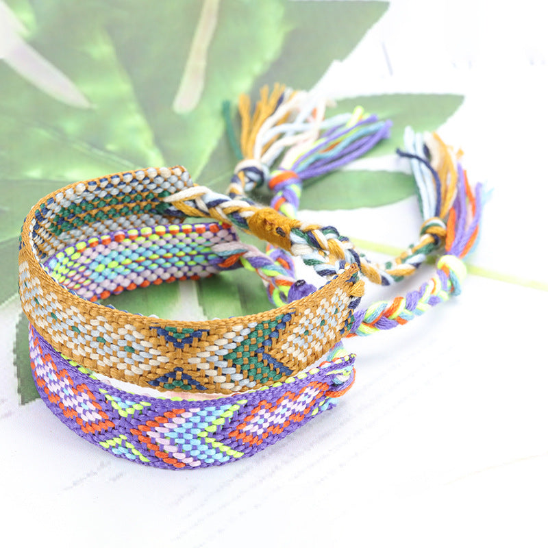 Style Woven Colorful Tassel Lucky Friendship Bracelets