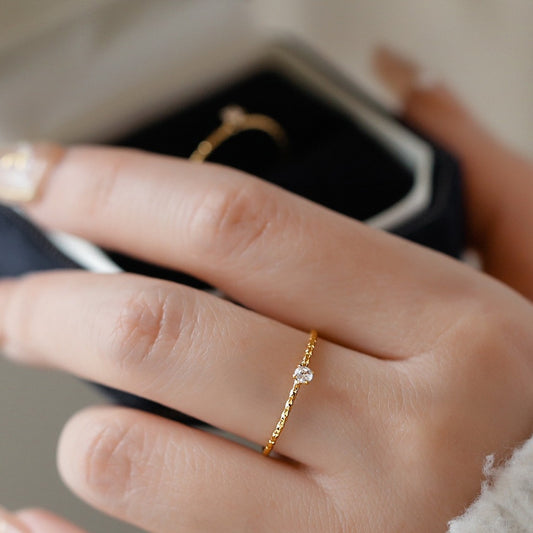 High-grade Special Interest Light Luxury Mini Small Rings
