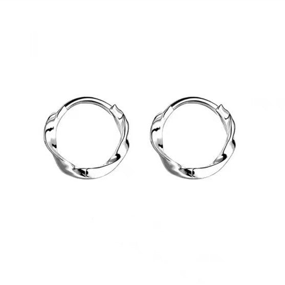 Women's Sterling Sier Temperamental Mobius Light Luxury Earrings