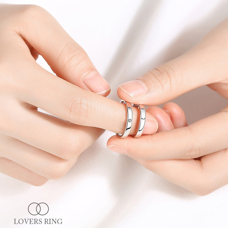 Moon Lovers Adjustable Opening Vintage Love Rings