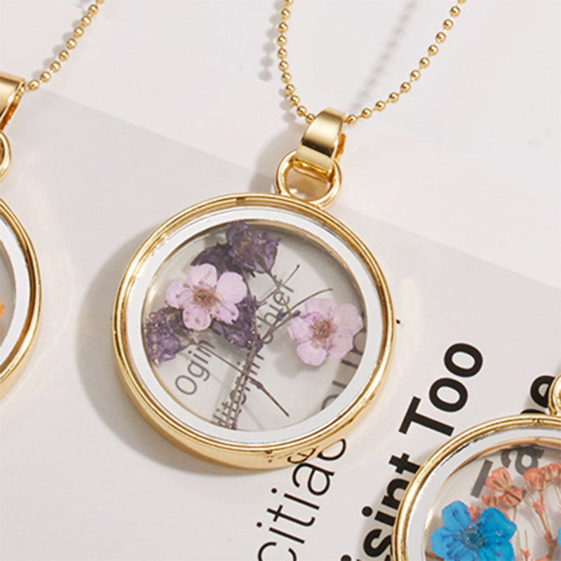 Creative Personality Ornament Plant Dried Flower Necklaces