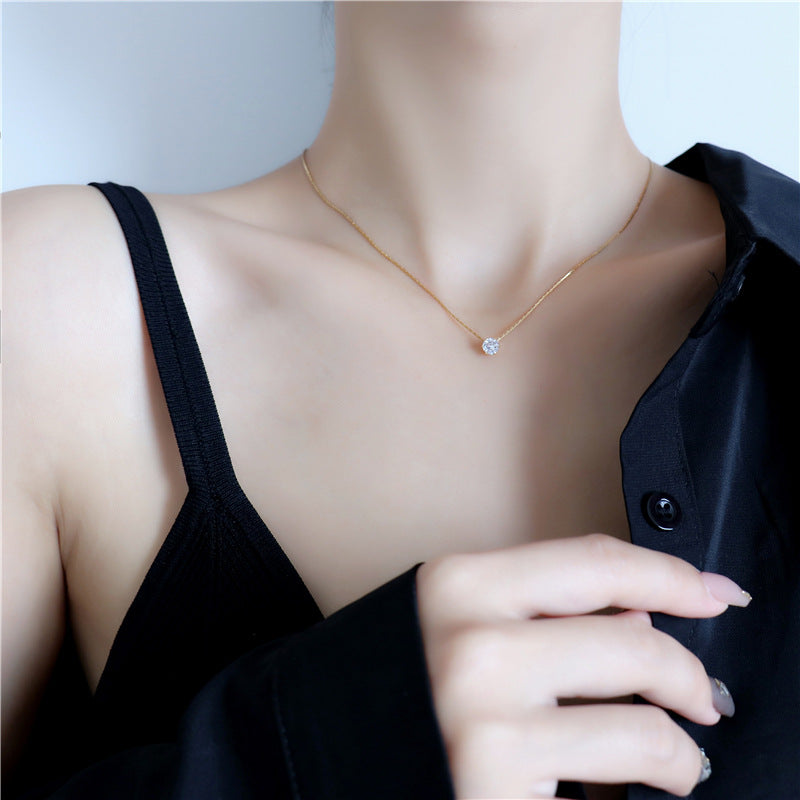 Female Summer Clavicle Chain Special Interest Light Luxury Accessories Necklaces