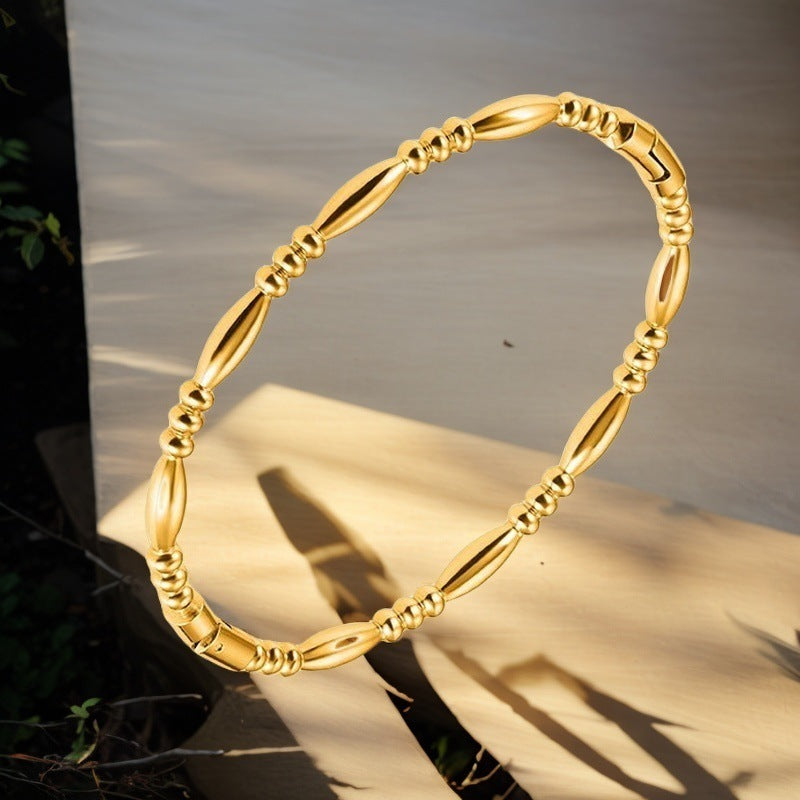 High-grade Retro Stainless Steel Fashion Simple Bracelet